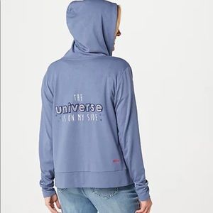 PEACE LOVE WORLD HOODIE JACKET